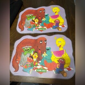 Vintage Sesame Street Placemats